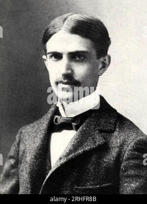 STEPHEN CRANE (1871-1900) romanziere e poeta americano nel 1896 Foto Stock