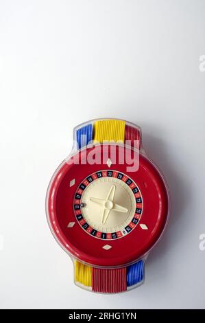 gioco da tavolo, roulette, gioco d'azzardo, vizi, scommesse, perdite, profitti, intrattenimento, malattia, dipendenza dal gioco d'azzardo, giocattoli pericolosi, gioco della roulette Foto Stock