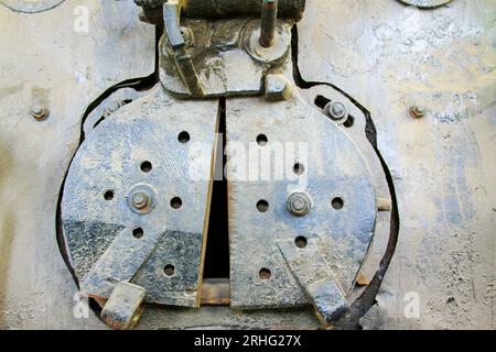 esportazione di carbone per locomotive a vapore, primo piano della foto Foto Stock