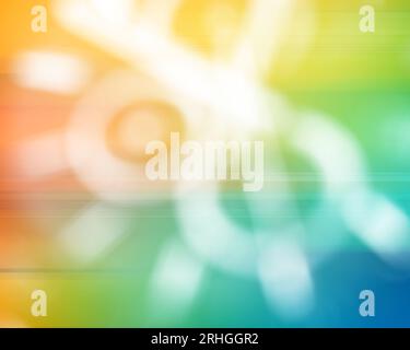 Effetto glitch, foto sfocate, concept Express delivery Foto Stock