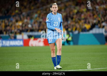 Sydney, Australia. 16 agosto 2023. L'inglese Alessia Russo guarda in scena durante la semifinale della Coppa del mondo femminile FIFA Australia e nuova Zelanda 2023 tra Australia e Inghilterra allo Stadio Australia il 16 agosto 2023 a Sydney, Australia Credit: IOIO IMAGES/Alamy Live News Foto Stock