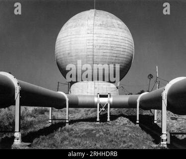 Bhabha Atomic Research Centre, BARC, in costruzione, impianto di ricerca nucleare, Trombay, Bombay, Mumbai, Maharashtra, India, anni '1950, vecchia immagine anni '1900 Foto Stock