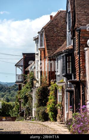 Rye, 15 agosto 2023: Watchbell Street Foto Stock