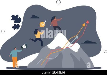 Life coaching e formazione professionale con consigli di assistenza.mentore professionale o esperto di guida per supporto aziendale .illustrazione vettoriale piatta. Illustrazione Vettoriale