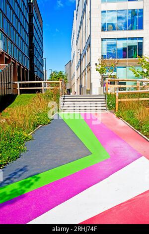 Wellington Place Leeds, Inghilterra Foto Stock