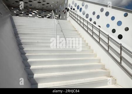 La Sailing Tower, Aarhus docklands, Danimarca. Foto Stock