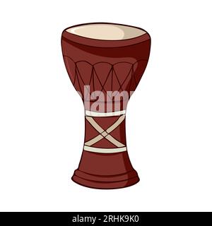 Strumento di percussione Darbuka dell'illustrazione vettoriale del Medio Oriente Illustrazione Vettoriale