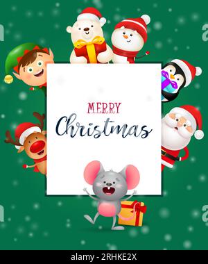 Design del volantino di Natale Illustrazione Vettoriale