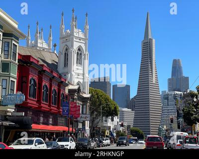 San Francisco, California, USA. 17 agosto 2023. San Francisco ha ricevuto recensioni negative da parte dei viaggiatori, con un aumento del crimine e dei senzatetto. (Immagine di credito: © Marty Bicek/ZUMA Press Wire) SOLO USO EDITORIALE! Non per USO commerciale! Foto Stock