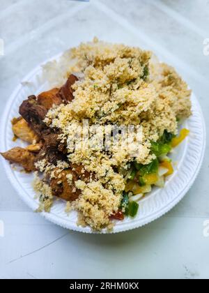 Carne macinata, cibo tipico brasiliano a Rio de Janeiro in Brasile. Foto Stock