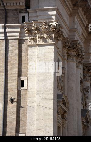 Roma, Italia via e dettagli dell'edificio Foto Stock