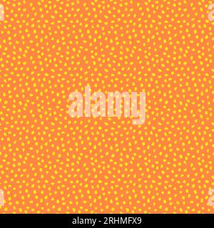 Sfondo vettoriale senza interruzioni con elementi casuali. Ornamento astratto arancione e giallo. Seamles schema astratto Illustrazione Vettoriale