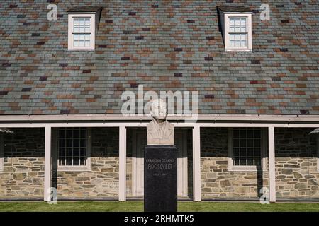 Biblioteca presidenziale e museo Franklin D. Roosevelt sede del sito storico nazionale Franklin D. Roosevelt   Hyde Park, New York, Stati Uniti Foto Stock