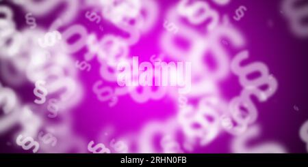 Simboli di paragrafo volanti su sfondo magenta Foto Stock