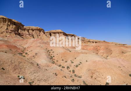 Le formazioni rocciose di Tsagaan Suvarga nel deserto del Gobi, Mongolia Foto Stock