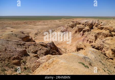 Le formazioni rocciose di Tsagaan Suvarga nel deserto del Gobi, Mongolia Foto Stock