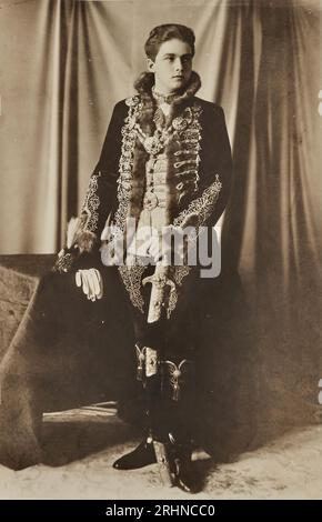 Otto von Habsburg come principe ereditario in uniforme ungherese. Museo: COLLEZIONE PRIVATA. Autore: ANONIMO. Foto Stock