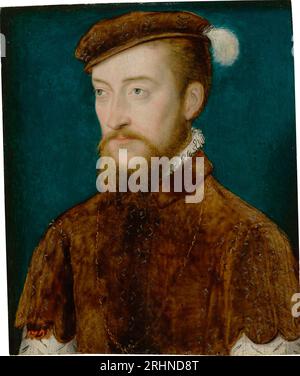 Ritratto di Antoine de Bourbon (1518-1562), re di Navarra. Museo: Castello reale, Varsavia. AUTORE: CORNEILLE DE LYON. Foto Stock