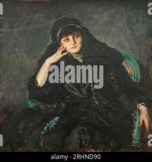 Ritratto di Anna-Elisabeth, Comtesse Mathieu de Noailles (1876-1933). Museo: Musée des Beaux-Arts, Nantes. AUTORE: JACQUES-EMILE BLANCHE. Foto Stock