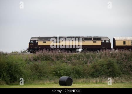 West Coast Railways classe 57 locomotiva diesel n. 57601 "Windsor Castle". Foto Stock
