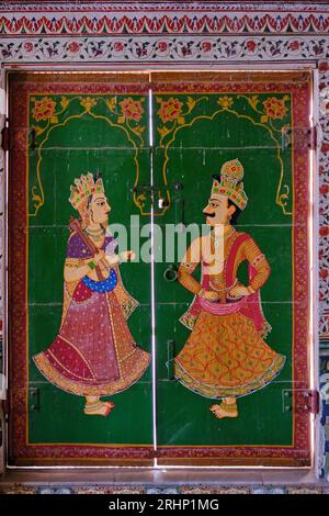 India, Rajasthan State, Bikaner, Seth Bhandasar Jain Temple Foto Stock