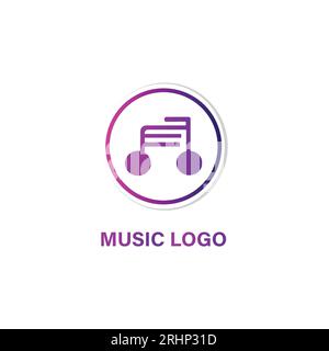 Logo Music Vector grafico Modern Abstract Illustrazione Vettoriale