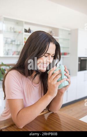 Donna di mezza età Foto Stock