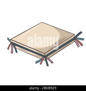 Illustrazione vettoriale Adufe Grande tamburina quadrata in Portogallo di origine araba Illustrazione Vettoriale