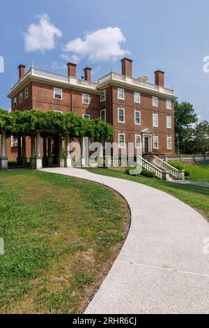 John Brown House Museum, stile georgiano degli anni '1780, Providence, Rhode Island, USA. Foto Stock