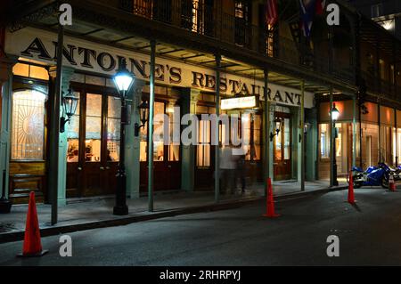 Lo storico Antoine's Restaurant, uno dei più antichi d'America, si trova nel quartiere francese di New Orleans Foto Stock