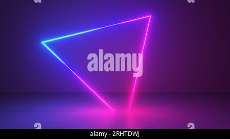 Forma al neon, illustrazione Foto Stock