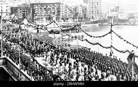 Processione del Giubileo di Diamante della Regina Vittoria, Londra nel 1897 Foto Stock