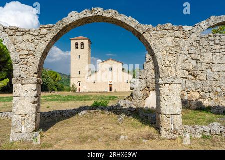 Sito archeologico di San Vincenzo al Volturno Foto Stock