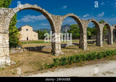 Sito archeologico di San Vincenzo al Volturno Foto Stock