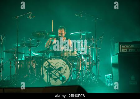 Alexisonfire si esibisce alla Rogers Arena di Vancouver, British Columbia, Canada, il 7 agosto 2023 di Jamie Taylor Foto Stock
