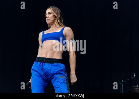 Durham, Regno Unito - l'ex Spice Girl Mel C si esibisce all'Hardwick Festival, 19 agosto 2023. Credit Jill ODonnell/Alamy Live News Foto Stock