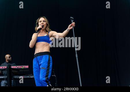 Durham, Regno Unito - l'ex Spice Girl Mel C si esibisce all'Hardwick Festival, 19 agosto 2023. Credit Jill ODonnell/Alamy Live News Foto Stock