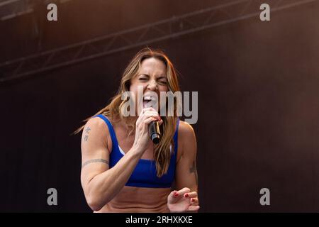 Durham, Regno Unito - l'ex Spice Girl Mel C si esibisce all'Hardwick Festival, 19 agosto 2023. Credit Jill ODonnell/Alamy Live News Foto Stock