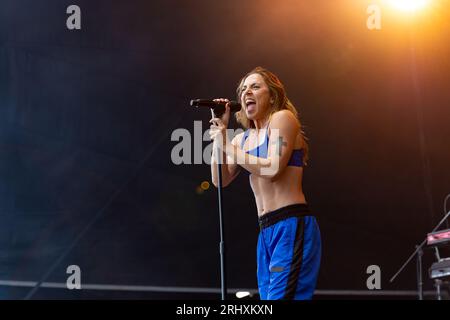 Durham, Regno Unito - l'ex Spice Girl Mel C si esibisce all'Hardwick Festival, 19 agosto 2023. Credit Jill ODonnell/Alamy Live News Foto Stock