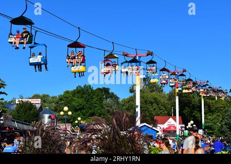 Des Moines, Iowa, USA - 12 agosto 2023: Iowa State Fair 2023 Foto Stock