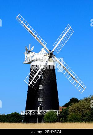 Burnham Overy windmill, Norfolk, England, UK Stock Photo