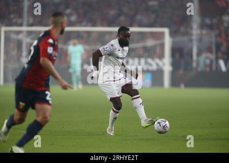 M'bala Nzola dell'ACF Fiorentina durante la partita di serie A italiana tra Genoa CFC e ACF Fiorentina il 19 agosto 2023 a Luigi Ferraris sta Foto Stock