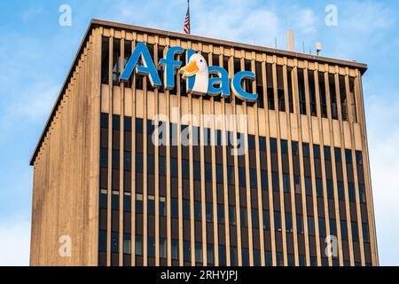 AFLAC International Headquarters Building a Midtown Columbus, Georgia. (USA) Foto Stock