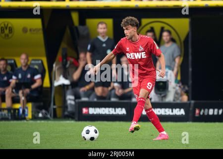 Luca WALDSCHMIDT (K), azione, azione singola, calcio 1st Bundesliga, 1st Matchday, Borussia Dortmund (DO) - 1st FC Colonia (K) 1:0 il 19 agosto 2023 a Dortmund/Germania. Le normative #DFL vietano qualsiasi uso di fotografie come sequenze di immagini e/o quasi-video # Foto Stock