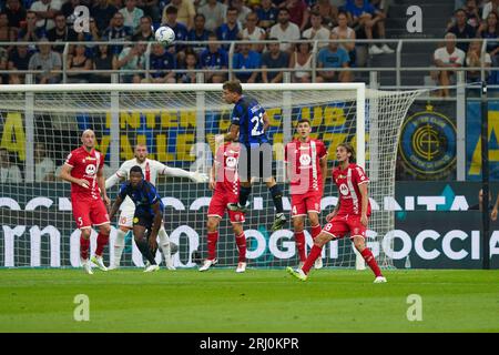 Milano, Italie. 19 agosto 2023. Nicolo' Barella (#23 FC Inter) durante il campionato italiano di serie A partita tra FC Internazionale e AC Monza il 19 agosto 2023 allo stadio Giuseppe Meazza di Milano - foto Morgese-Rossini/DPPI Credit: DPPI Media/Alamy Live News Foto Stock