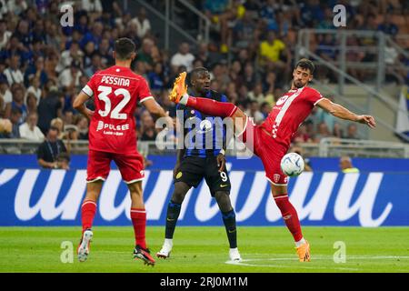 Milano, Italie. 19 agosto 2023. Pablo Mari' (#22 AC Monza) durante la partita di campionato italiano di serie A tra FC Internazionale e AC Monza il 19 agosto 2023 allo stadio Giuseppe Meazza di Milano - foto Morgese-Rossini/DPPI Credit: DPPI Media/Alamy Live News Foto Stock