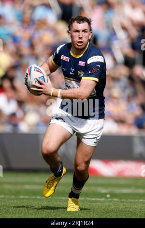 Cameron Smith del Leeds Rhino in azione durante la partita di Betfred Super League all'Headingley Stadium di Leeds. Data foto: Domenica 20 agosto 2023. Foto Stock