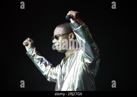 18 agosto 2023, Portsmouth, Virginia, USA: Masters of the Mic: Hip Hop 50 Tour porta DOUG e FRESH all'Atlantic Union Bank Pavilion di Portsmouth, Virginia, il 18 agosto 2023...foto Â© Jeff Moore 2023 (Credit Image: © Jeff Moore/ZUMA Press Wire) SOLO USO EDITORIALE! Non per USO commerciale! Foto Stock