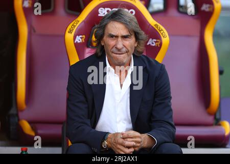 Roma, Italie. 20 agosto 2023. Bruno conti secondo allenatore della Roma durante il campionato italiano di serie A partita tra AS Roma e US Salernitana 1919 il 20 agosto 2023 allo Stadio Olimpico di Roma, Italia - foto Federico Proietti/DPPI Credit: DPPI Media/Alamy Live News Foto Stock