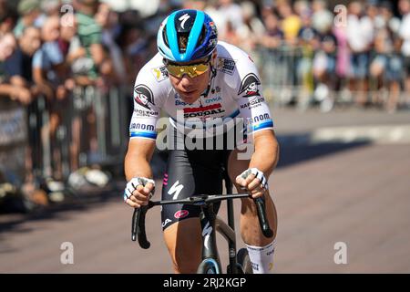 Etten Leur, Paesi Bassi. 20 agosto 2023. ETTEN-LEUR, PAESI BASSI - 20 AGOSTO: Fabio Jakobsen durante il Profwielerronde Etten-Leur il 20 agosto 2023 a Etten-Leur, Paesi Bassi. (Foto di Gabriel Calvino Alonso/Orange Pictures) credito: Orange Pics BV/Alamy Live News Foto Stock